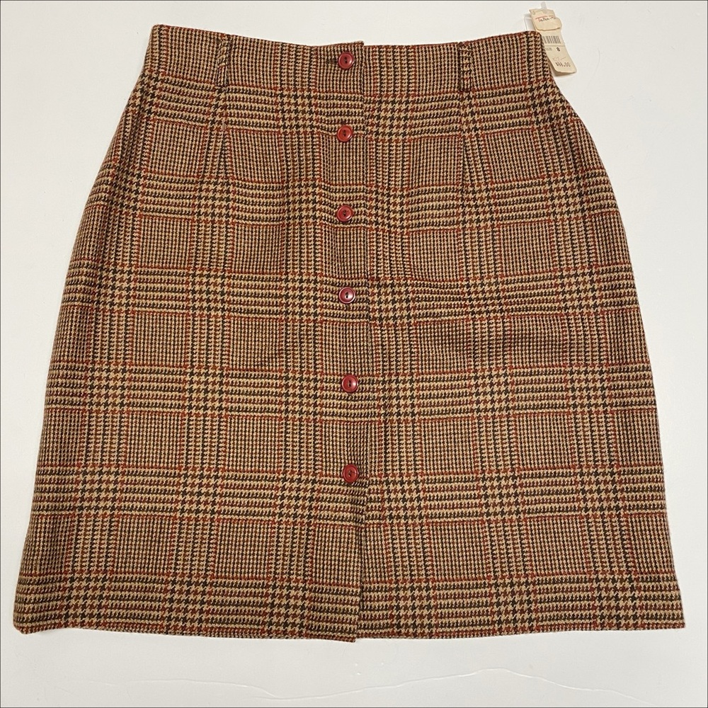 Talbots | Vintage Wool Plaid Skirt NWT